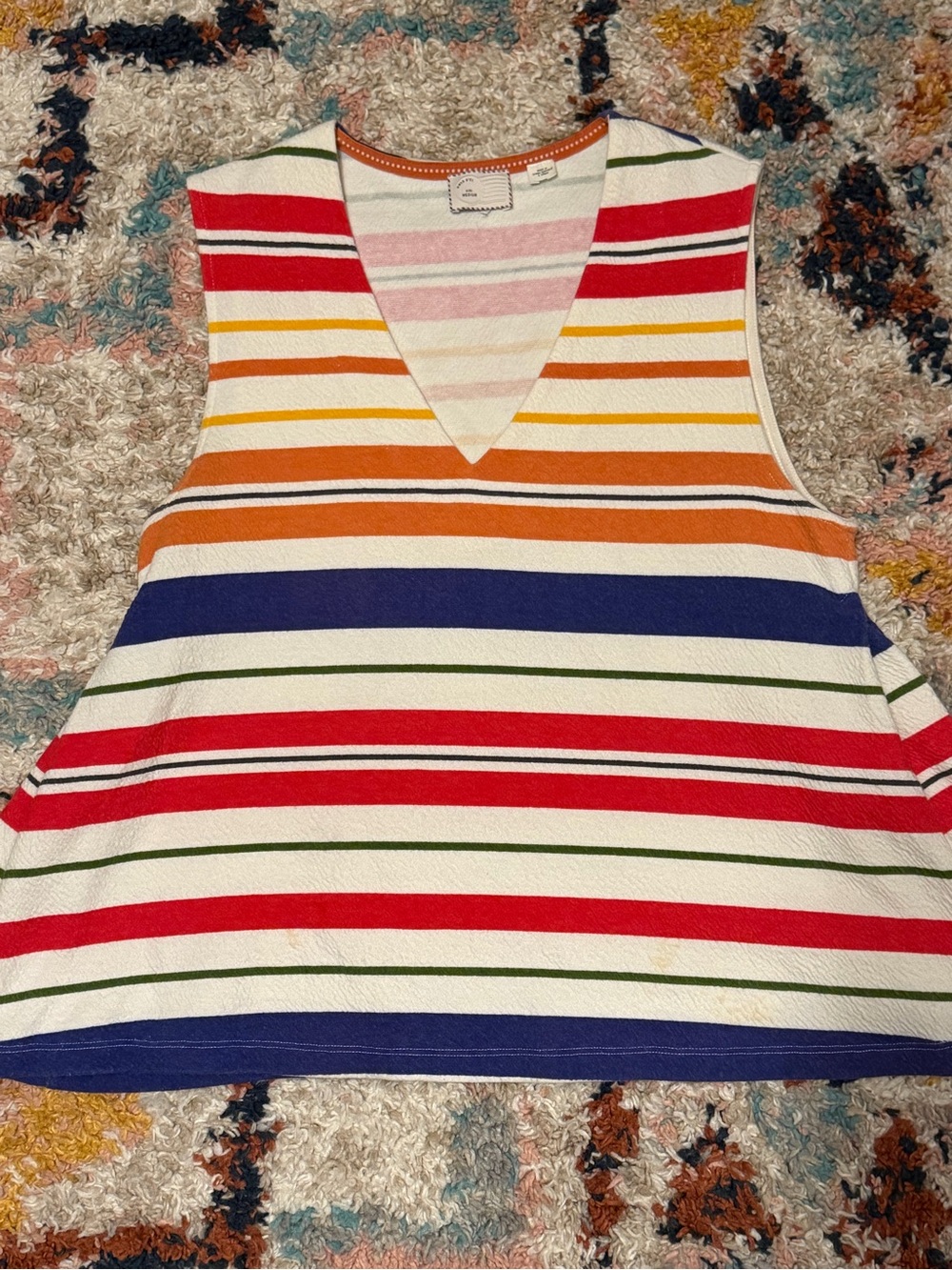 Anthropologie Striped Sleeveless Top – Size M